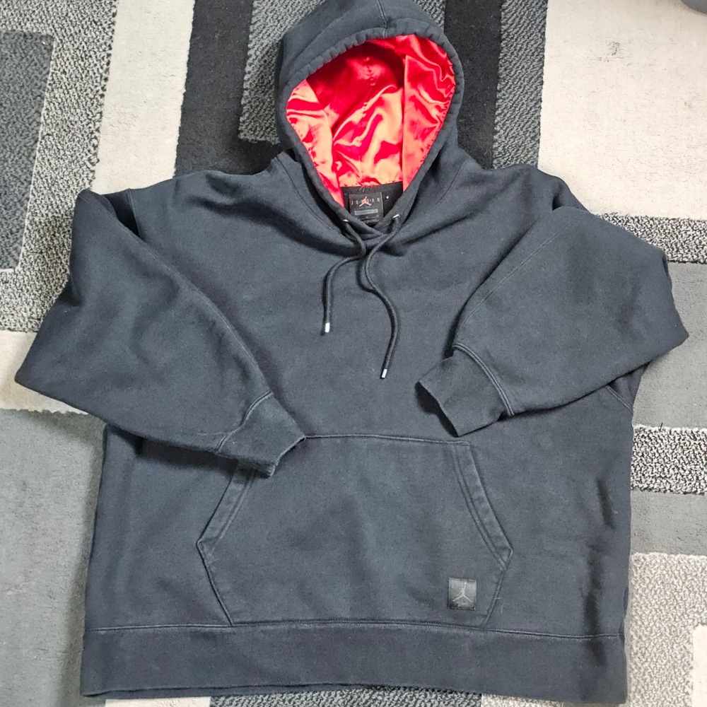 Nike Jordan Hoodie Mens Medium Black Excellent